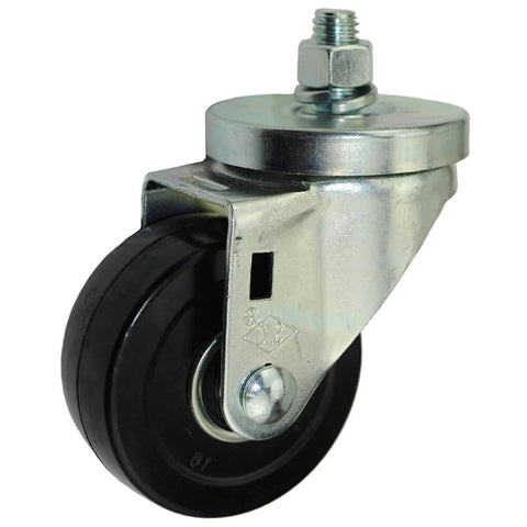 3” Replacement Heavy Duty Caster with Easy Rolling Ball Bearings for GoJak Models 4107, 4500, 4520 – Side view of single caster