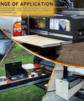 Heavy Duty Drawer Slides 500 Lb Capacity Full Extension Ball Bearing Side Mount Rails; truck bed and toolbox applications