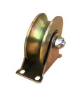 Pulley, Pulley Wheel, Sliding Gate Roller with Bracket, Heavy Duty Barn Door Casters, 45# Steel Slide Gate Hardware, for Gate Frame
