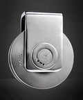Front view of 304 stainless steel pulley wheel, part of 2pcs Heavy Duty Track Pulley, suitable for sliding doors and tube rails.