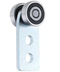 Two Wheel Strut Channel Trolley Rollers For Use With 1 And 5 Eighths Inch Wide And Taller Strut Channel, front view