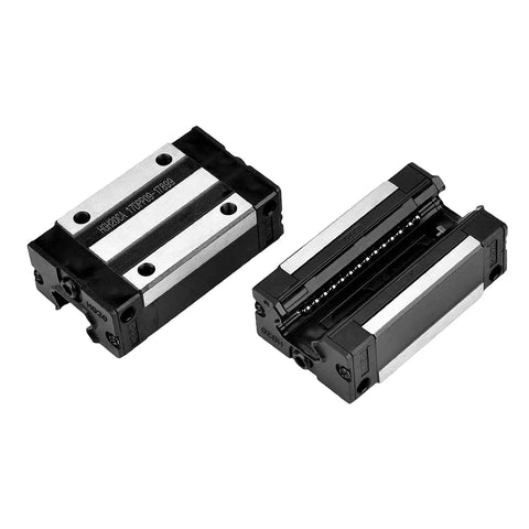 Two HGH15CA carriages from 3 Pack 2 Pcs HGR15 HGH15 500mm Linear Sliding Rail Guide With 4 HGH15CA Carriages And RM1605 Ball Screw Set For DIY CNC Machine