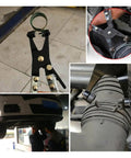 Professional Heavy Duty Hose Clamp Pliers Repair Tool With Swivel Head For Easy Removal And Installation Of Ring Type And Flat Band Hose Clamps High Carbon Steel Construction With Double Dipped Rubber Handles For Maximum Grip shown in various use cases