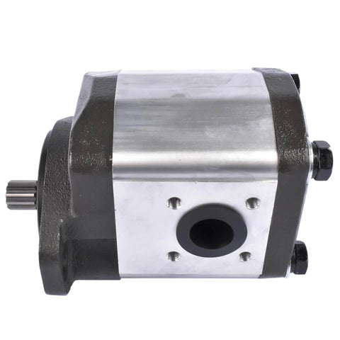 Side view of Flynsu Hydraulic Gear Pump Replacement for John Deere 6320 6330 6405 6410 6415 6420 6425 6430 Part# AL156335