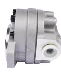 Side view of Getanye Hydraulic Gear Pump 7000311 Replacement for Bobcat S70 Skid Loader, showing metal casing and fittings.
