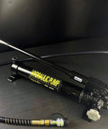 Front view of 10000 psi Hydraulic Hand Pump 2 Speed Power Pack Hydraulic Lifting Pump with high-pressure hose and valve.