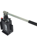 LiGuVCY Hydraulic Piston Hand Pump with Changeover Valve for Double Acting Cylinder, Manual Double Acting Hydraulic Pump, metal handle visible