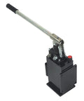 LiGuVCY Hydraulic Piston Hand Pump with Changeover Valve for Double Acting Cylinder, 1-Quart Steel Vertical Tank, 3/8" NPTF
