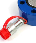 10T Hydraulic Ram Cylinder Low Profile Hydraulic Cylinder Jack Single Section Mini Jack Ram 12mm Stroke, close-up view