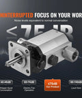 Hydraulic Wood Log Splitter Pump, 16GPM, 2 Stage 4000PSI, 1'' Inlet 1/2'' NPT Outlet 3600 RPM Aluminum Hydraulic Gear Pump