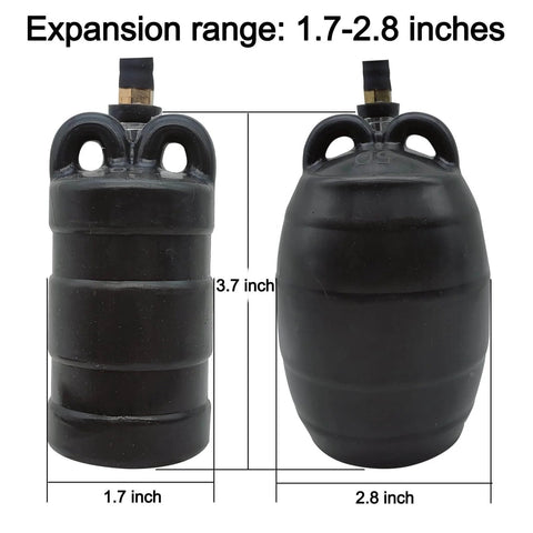2 Inch Inflatable Pipe Test Plug With Extended Air Pipe For Plumbing And Sewer Testing, Natural Rubber Balloon Seal Plug