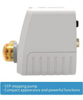 Side view of intelligent peristaltic pump 24V stepper motor adjustable programmable low flow liquid dosing pump with control for laboratory aquarium 0-88ml/min.
