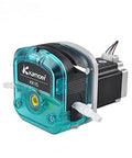 KKTS-24S18 1600ml/min high Flow peristaltic Pump 24V Stepper Motor dosing Pump Adjustable Speed, teal front view