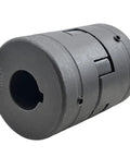 L Jaw Flexible Coupling 1 Inch Bore Three Piece With Rubber Spider For Log Splitters, HT250 Cast Iron, Corrosion Resistant Finish