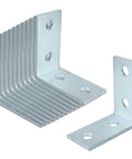 Durable 12 Piece L Shaped Connector Bracket Set For One And Five Eighths Inch Strut Channel Delivers 90 Degree Support