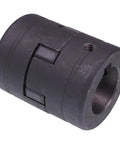 Side view of L075 L Jaw 3 Piece Coupling Set for log splitters and hydraulic equipment, showing HT250 steel construction.