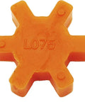 L075 Urethane Spider Insert For L Jaw Couplings 1.75 Inch Outside Diameter Orange Engineered To Transmit Torque