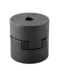 Efficient torque transfer and vibration dampening with the L090 3-Piece L-Jaw Coupling Set, HT250 steel, Buna N rubber insert