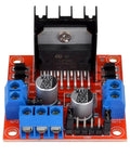 Front view of HiLetgo 4pcs L298N Motor Driver Controller Board Module Stepper Motor DC Dual H-Bridge for Arduino Smart projects.