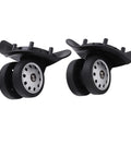 One Pair Large Size Luggage Wheel Casters For Suitcases And Travel Bags Replacement, Porous Quiet Rollers With PP And PET Material