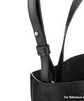 Black leather bag strap attached with gold plated solid brass ball head screw back rivet stud for leathercraft.