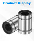 Compact sealed linear ball bearings with 5mm bore, 10mm OD, and 15mm length in a 2 pack