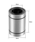 Linear Bearing 25mm Bore 40mm Outer Diameter 59mm Length Four Pack For CNC Machines And 3D Printers, double sealed.