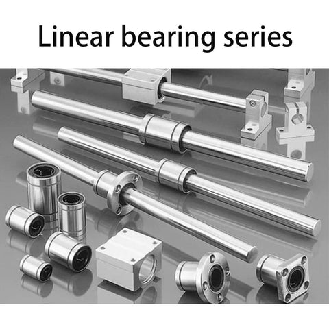 HiPicco LM8LUU linear bearings, 4-pack with 8mm bore steel rods and end caps