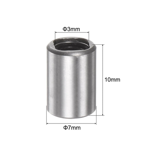 Smooth, low-friction linear motion on 3mm shafts with a compact LM3UU bearing set featuring 3mm bore, 7mm OD, 10mm length, dual rubber seals, and a 6-pack for reliable CNC and 3D printer linear guidance.