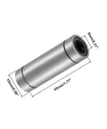 LM8LUU 8mm Bore Linear Bearing 4 Pack Double Sealed, cylindrical design, shown with 15mm OD, 45mm length, for CNC and 3D printers.