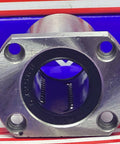 Front view of LMH25UU 25mm Flanged Ball Bushing CNC Linear Motion Bearing with square flange design