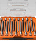 Long Hex Bit Socket Set for Tight Spaces, 16-Piece SAE and Metric, Includes 5 32 Inch to 1 2 Inch and 4 to 12 mm, MODbox case, Klein Tools.