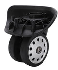 One Pair Large Size Luggage Wheel Casters For Suitcases And Travel Bags Replacement, Porous Quiet Rollers With PP And PET Material