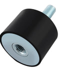 Reduce vibration and noise while protecting your equipment with a four pack of 40x30mm M10 rubber isolator mounts, single mount shown.