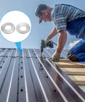 Builder using M12 Belleville Spring Disc Washers 304 Stainless Steel Conical Knurled 30 Pack on metal roofing