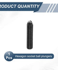 M16 Thread Ball Plunger 70mm Overall Length Hex Socket Spring Plunger 8mm Ball Diameter for lubrication tools
