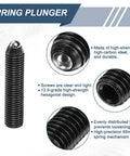 M16 Thread Ball Plunger 70mm Overall Length Hex Socket Spring Plunger 8mm Ball Diameter 8mm Exposed Tip 2mm Spring Force