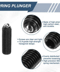Screw Thread Ball Plunger M16 X 50mm Hex Socket High Carbon Steel Precision Fit Spring Plunger Ball For Lubrication