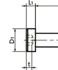 Technical diagram of ✝️ SLHS-M4-8 NBK Socket Head Cap Screws - Low Profile Pack of 50 - Made in Japan.