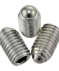M6 X 8mm Stainless Steel Hex Socket Spring Ball Point Grub Screws 20 Pieces, SUS304 durable fasteners