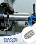 20 Pcs M6x10mm Ball Point Set Screws 304 Stainless Steel With Hex Socket Spring Ball Point Grub Screws in industrial machine use