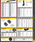 Catalog page featuring inch clamping studs, including Alloy Steel Stud 5/8-11 Thread 3 Inch Length Black Oxide Finish