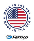 Seal displaying 'Made in the USA' with Fernco logo at the bottom, featuring the American flag inside a circle.