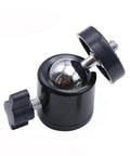 PZRT 2 Sets Metal Adapters for Heads Steel Ball Head Metal Ball Inner Thread Head Swivel Fittings M5 Screw Holes 1/4 Screw Rod 20mm Diameter Direct Broadcast Bracket Fittings