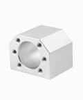 Metal ball nut housing for 200mm Ball Screw Assembly SFU1605 with 16mm diameter and 5mm lead, ideal for precision CNC tools.