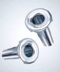Metal Caster Socket Sleeve Set, 20 Pack Stem Inserts For 5/16 By 1-1/2 Inch Casters, shown close-up against a grey background