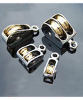52mm Metal Sheave Zinc Alloy Fixed Pulley Crown Block and Tackle Lifting Wheel Mini Single/Double Pulley for DIY(52mm Double Pulley)