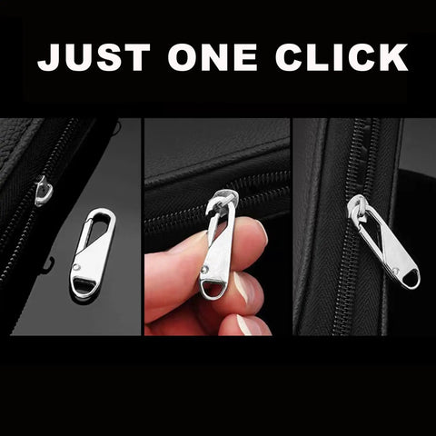 Six Pack Zipper Pull Replacements Kit for Clothing Jackets Backpacks Purses and Coats Universal Metal Zipper Sliders attached to apparel