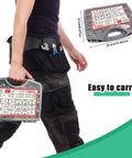 Person carrying Metric Hex Bolts And Nuts Assortment Kit Grade 8.8 Zinc Plated M4 M5 M6 M8 in storage case