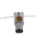 Micro Liquid Dosing Pump, Compact Mini Peristaltic Pump 1mlmin 6 Rollers Structure for Medical Device (G10 3V), side view